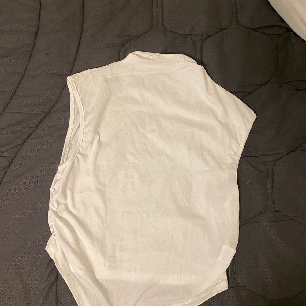 White Sleeveless Top